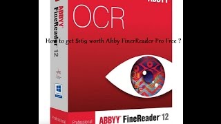 How to get Abbyy FineReader Pro for Free [upl. by Lobell]