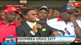 Ababu Namwambas address at Jubilees COMESA grounds rally [upl. by Notslar561]