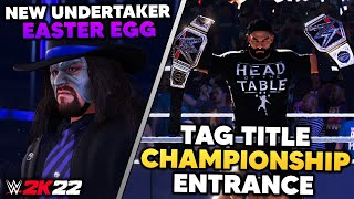 Secrets amp Easter Eggs In WWE 2K22  Two Title Entrance Undertaker Commentary Crowd Chant amp More [upl. by Siravaj277]