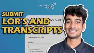 How to submit Letters of recommendation and Transcripts in Common app [upl. by Agnizn]