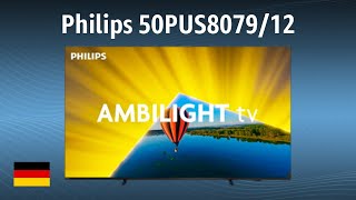 Fernseher Philips 50PUS807912  Test  Deutsch [upl. by Wolk]