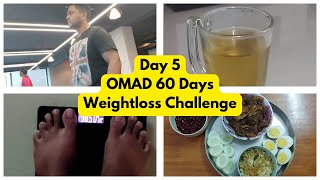 Day 5  OMAD 60 Days Weight loss challenge  OMAD  Weight loss Journey  Intermittent Fasting omad [upl. by Socha939]