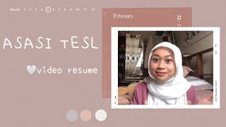 asasi TESL uitm  video resume [upl. by Gnoc]