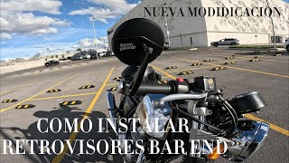 Así de fácil es cambiarle los retrovisores a tu moto CAFE RACER [upl. by Sally727]