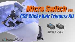 Micro Switch Version PS5 Controller Clicky Hair Triggers Kit Installation Guide  eXtremeRate [upl. by Marmaduke]