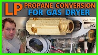 How To Convert a Front Load Gas Dryer to Propane or LP from Natural Gas [upl. by Acirahs448]