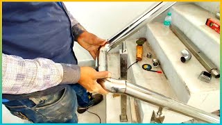 how to install railing  ss railings design  steel railing fixed [upl. by Dettmer947]