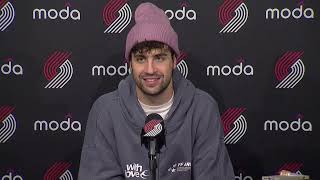 Deni Avdija Postgame Interview  Portland Trail Blazers 122 Minnesota Timberwolves 108 [upl. by Origra]