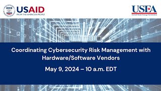 Coordinating Cybersecurity Risk Management with HardwareSoftware Vendors [upl. by Yenohtna826]