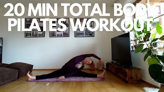 20 MIN TOTAL BODY PILATES WORKOUT  PILATES  WARM UP BUTT CORELEGS ARMS AND STRETCHING [upl. by Reivazx]