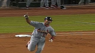 2001 NLDS Gm2 Pujols hits his first Postseason homer [upl. by Attekal504]