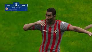 CREMONESE VS BARI SERIE B PES 21 GAMEPLAY [upl. by Lesak]