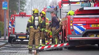 Uitslaande brand verwoest tussenwoning Sliedrechtstraat Rotterdam [upl. by Wes890]