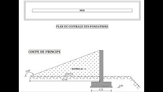 Exercice de Métré Mur de soutènement 1 [upl. by Ahtanoj]