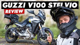 Moto Guzzi V100 Stelvio Review 15 Things To Know [upl. by Enelez]