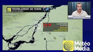 Tremblement de terre dans le sud du Québec [upl. by Agan]