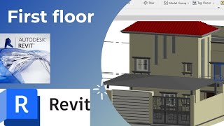 New Villa Project In Revit Part 04 how to create WALLS in First floor  DOORS  WINDOWS In Revit [upl. by Aissert43]