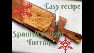 How to make a very easy version of Turrón de Jijona  turrón blando  Spanish nougat [upl. by Erlewine]