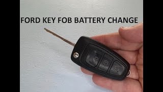 Ford Transit Custom Fiesta Kuga Focus Key Fob Battery Replacement [upl. by Tnemelc555]