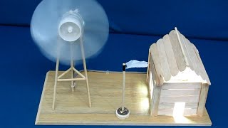 How to Make a Simple Windmill for Free Energy  School Project  Functional [upl. by Lamoree240]