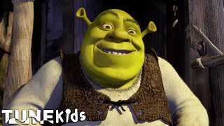 All Star Opening Scene Smash Mouth  Shrek 2001  TUNE Kids [upl. by Dnumsed718]