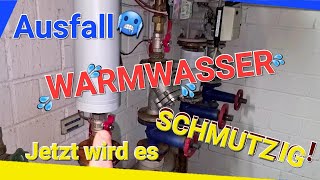 Warmwasser Kalt Schmutzfänger reinigen  Jetzt wird es Schmutzig worklife handwerk [upl. by Hun]