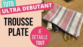 TUTO  trousse plate pour débutants en couture [upl. by Dorelle921]