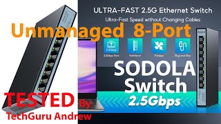 SODOLA 8 Port Unmanaged 25G Switch [upl. by Annibo]