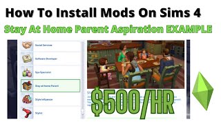 How To Install Stay At Home Parent Aspiration Mod For Sims 4  2023 [upl. by Cottle556]