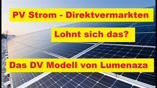 Photovoltaikstrom Direktvermarktung Lohnt sich das  Lumenaza Einstieg in die Direktvermarktung [upl. by Johny916]