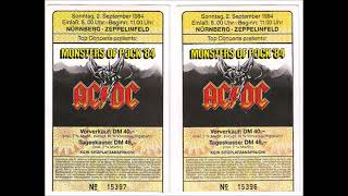 ACDC Flick Of The Switch Live Stadion am Dutzendteich Nuremberg Germany Sep 2nd 1984 [upl. by Choong]