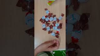 Kinder schoko bons tasty and chocolatysubscribe youtubeshorts [upl. by Elcarim]