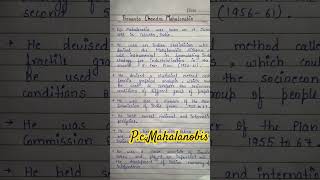 Prasanta Chandra Mahalanobis pcmahalanobis pcmahalanobisbiography biography ytshorts [upl. by Kilian]