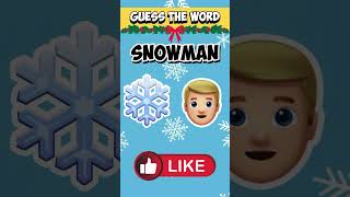 Can you guess the word by emojis in 3 seconds  Christmas edition shorts [upl. by Temp]