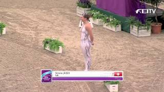 FEI World Cup™ Vaulting 201314 Leipzig  Individual Female Top 3 [upl. by Oigolue]