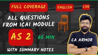 AS 2 Inventories in English Full Coverage from ICAI Module by CA Rahul Panchal [upl. by Euqinehs]