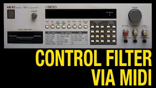 Control the Akai S950 or S900 Filter with MIDI [upl. by Arahset]