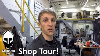 Shop Tour of Grimsmo Knives Dec 2015 [upl. by Horgan]