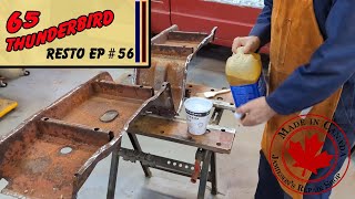 Phosphoric Acid Rust Removal  65 Thunderbird Convertible Ep 56 [upl. by Poppo]