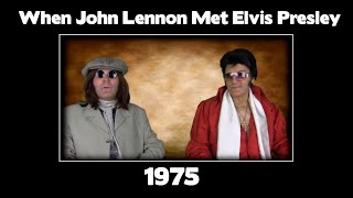 Elvis Presley and John Lennon Interview 1975 [upl. by Enetsirhc]