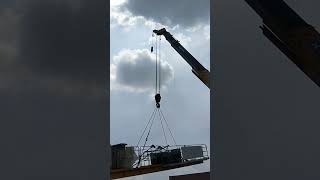 Tower Crane fitting  canopy fitting  work at sight  Malik Lifestyle youtube shortvideo [upl. by Sesilu776]