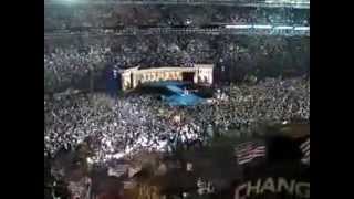 Democratic nominee Barack Obama takes the stage at the 2008 DNC [upl. by Akimak855]