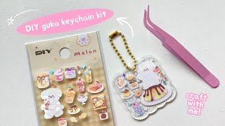 ✂️ craft with me DIY guka acrylic keychain  deco sticker keychain [upl. by Hofstetter284]