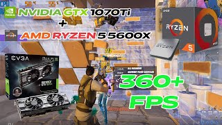 Fortnite Chapter 5 Season 2 Ryzen 5 5600X and GTX 1070 Ti 8GB  1080p Performance Mode Benchmark [upl. by Aihsenor]