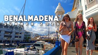 Benalmadena Spain Relaxing Day Summer 2023 September Update Costa del Sol  Málaga 4K 60fps [upl. by Favianus]