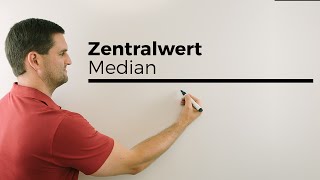 Zentralwert Median Wert in der Mitte Statistik Daten  Mathe by Daniel Jung [upl. by Garrott]