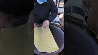 Authentic Shandong Pancake Recipe  Traditional Chinese Street Food cooking street food culinary [upl. by Ekeiram]