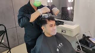 Hair Bleaching for Men  Davids Salon Makeover [upl. by Lemhar]