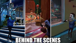 All Hello Neighbor 2 Updated Cutscenes  Behind The Scenes [upl. by Elwira]