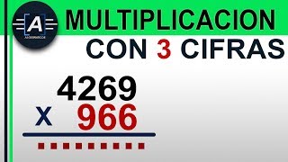 MULTIPLICACIÓN CON 3 CIFRAS Nivel Secundaria [upl. by Atsyrt]